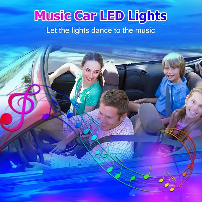 Dreamcolor Acrylic Interior Car Lights, WEBUPAR Car Accessories 18 in 1 Car LED - Image 6