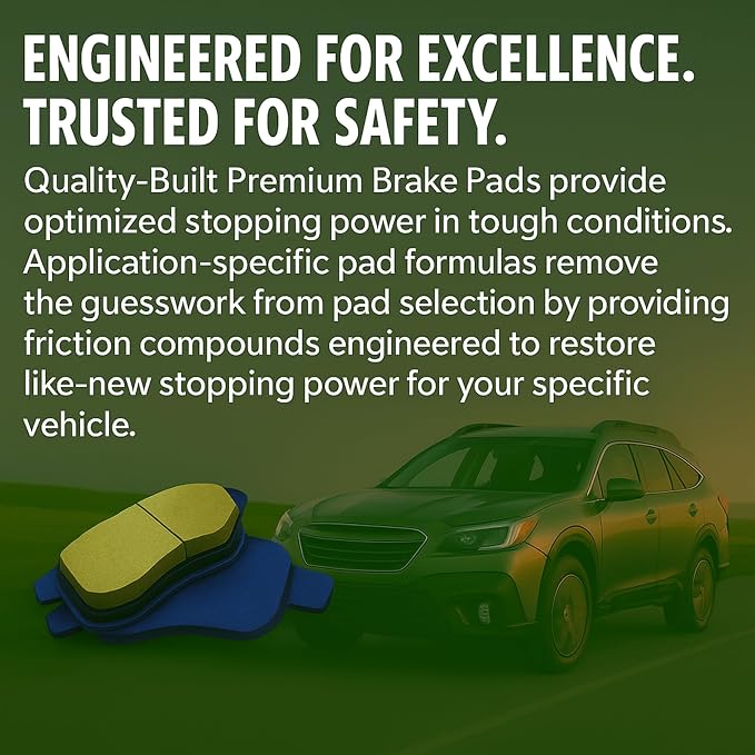 Premium Semi-Metallic Front Brake Pads Compatible - Image 8
