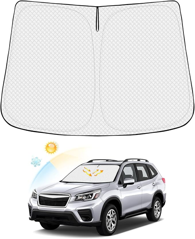 Windshield Sun Shade for Subaru Forester 2019-2024 Accessories Thicken 6-Layer by Canvcle