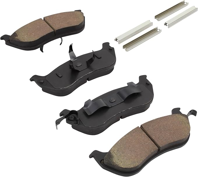 Premium Semi-Metallic Rear Brake Pads Compatible - Image 2