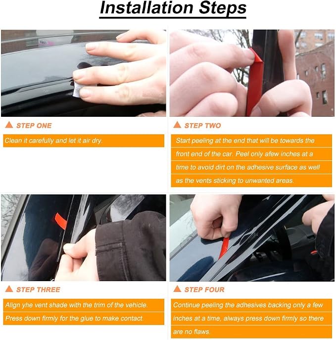 Wind Deflector Compatible with 2002-2009 Chevy Trailblazer Trailblazer SS Smoke - Image 6