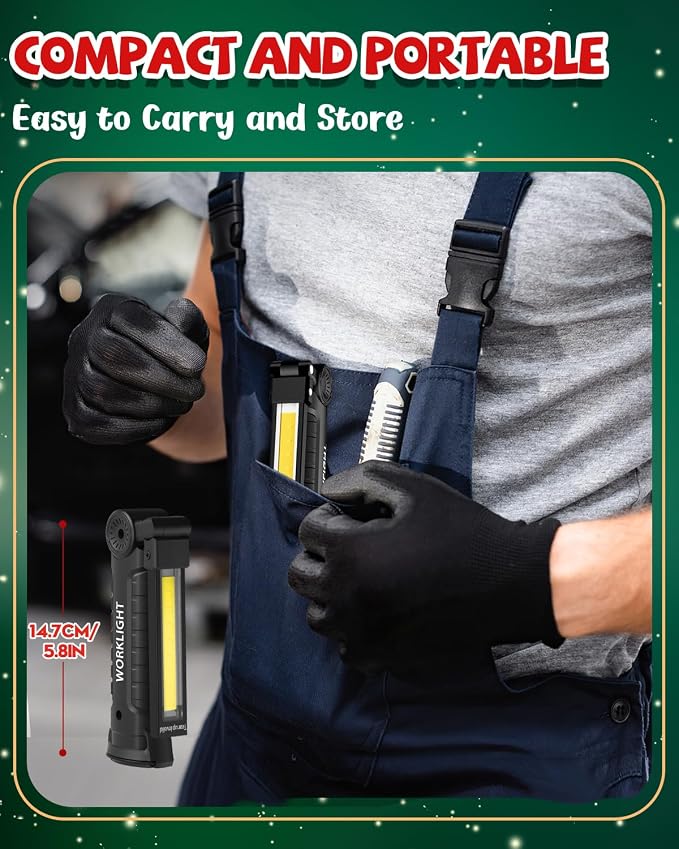 Coquimbo Tool Gifts for Men Dad Him Husband, Rechargeable LED Work Light BBQ - Image 9