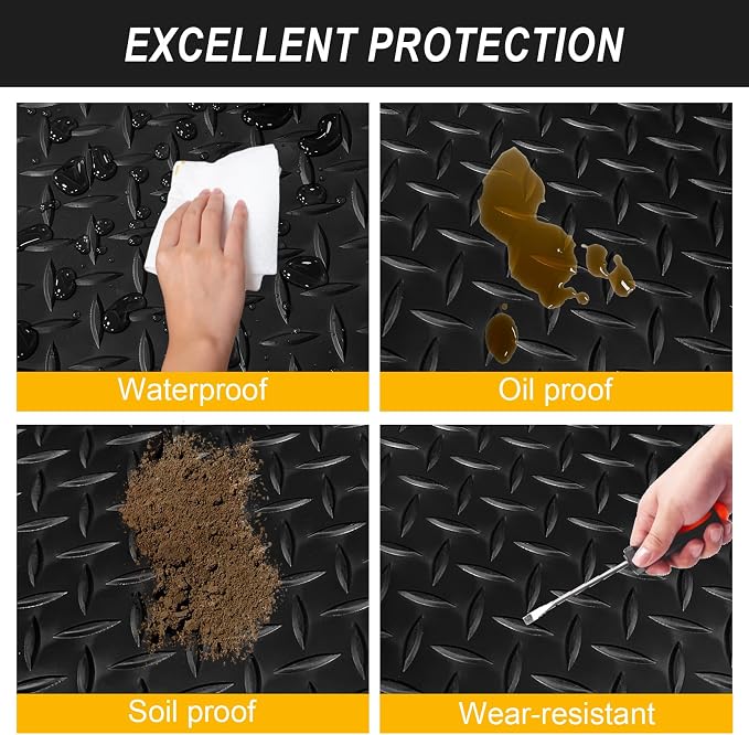 4x10FT Garage Floor Mat, 2.8mm Thickened Flooring Roll - Image 4
