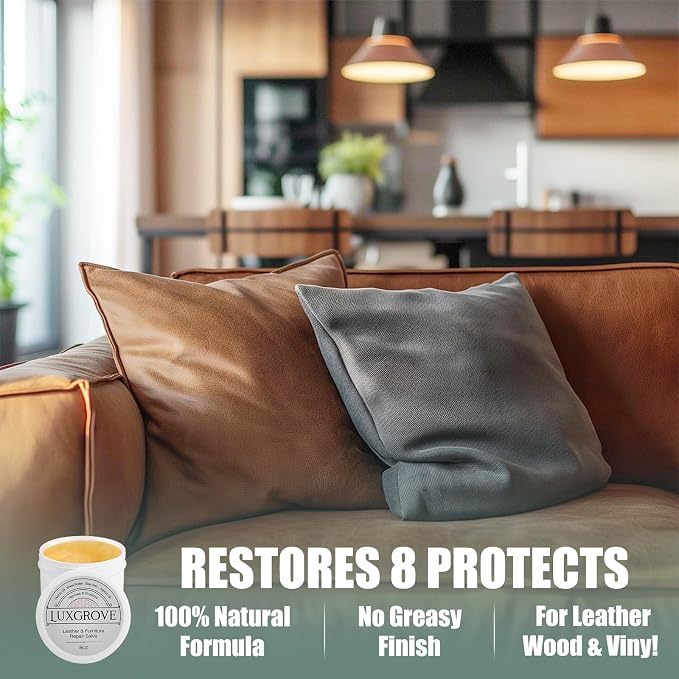 LUXGROVE® Leather & Furniture Repair Salve- Polisher, Moisturizer, and Restorer - Image 3