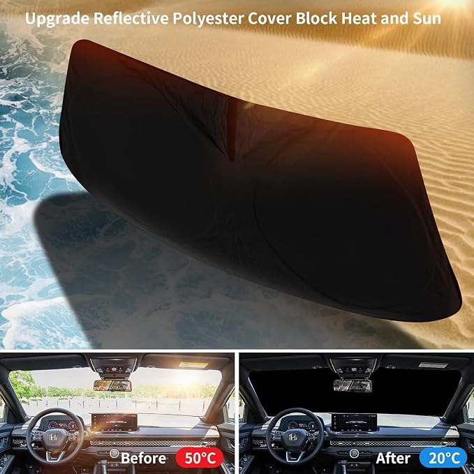 INSAUTO Windshield Sun Shades Compatible - Image 5