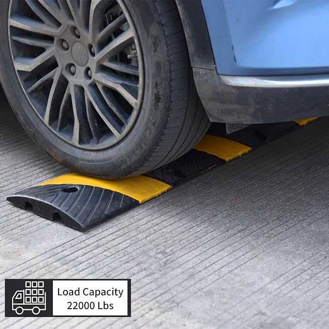 1 Pack 72 Inch Heavy Duty Rubber Speed Bump Ramp – Cable Protector, Driveway - Image 4
