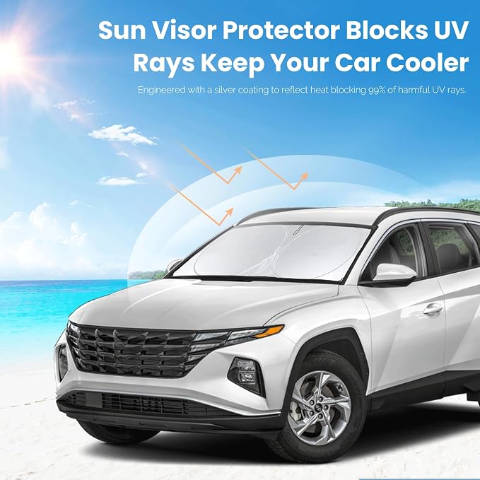 Custom Fit Tucson Windshield Sunshade - Image 5