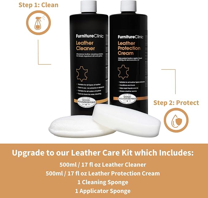 Furniture Clinic Leather Protection Cream | 2-in-1 Leather Conditioner & - Image 6