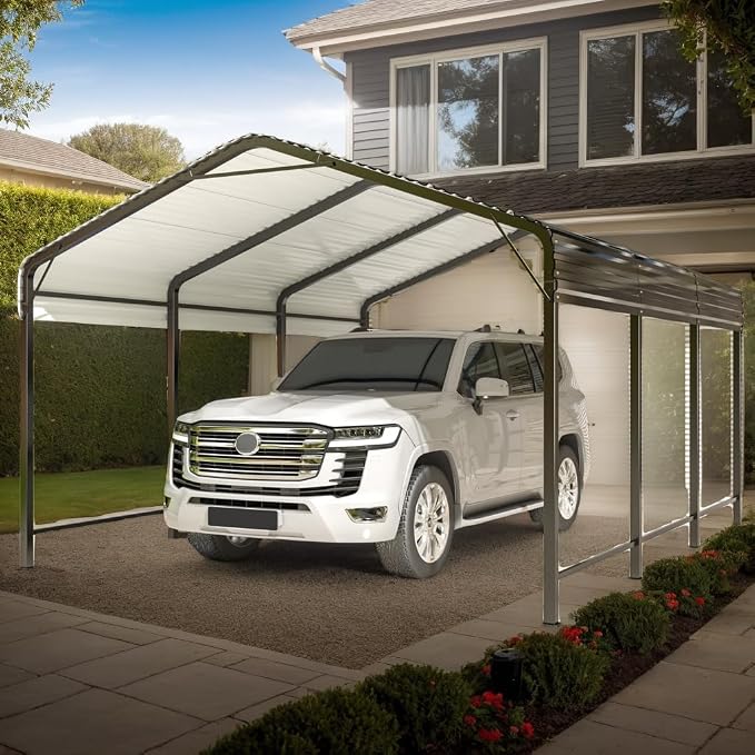 Polar Aurora 10x15 FT Metal Carport by PolarAurora