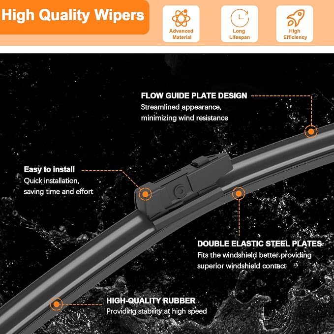 HULADAED® 26''+20''+13'' Windshield Wipers Replacement - Image 3