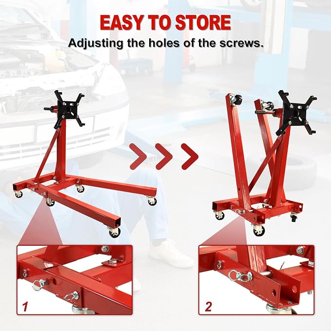 Engine Stand 2000LBS Capacity, Steel Rotating Engine Stand - Image 5