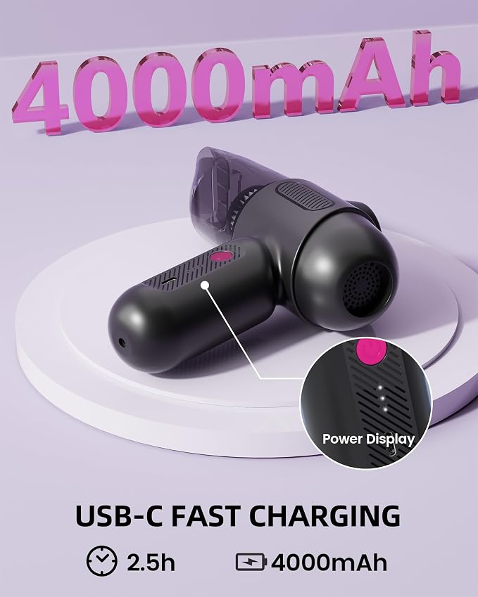 Car Vacuum V6 Pro, Cordless Handheld Vacuum - Image 5