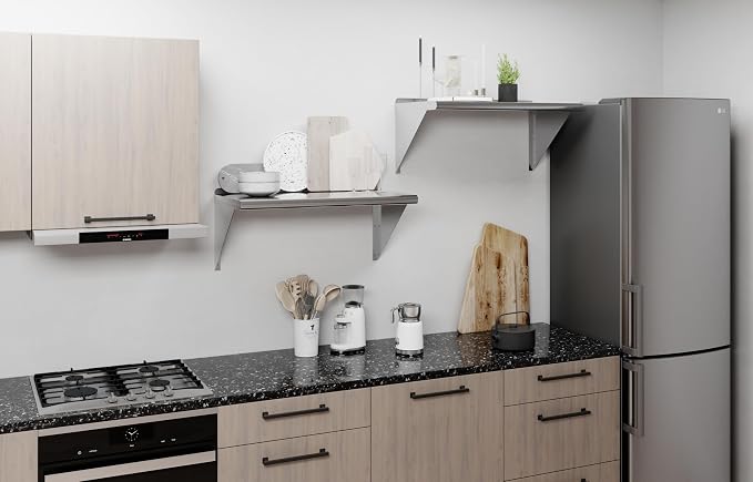 AmGood 30" Long X 16" Deep Stainless Steel Wall Shelf | NSF Certified | - Image 6