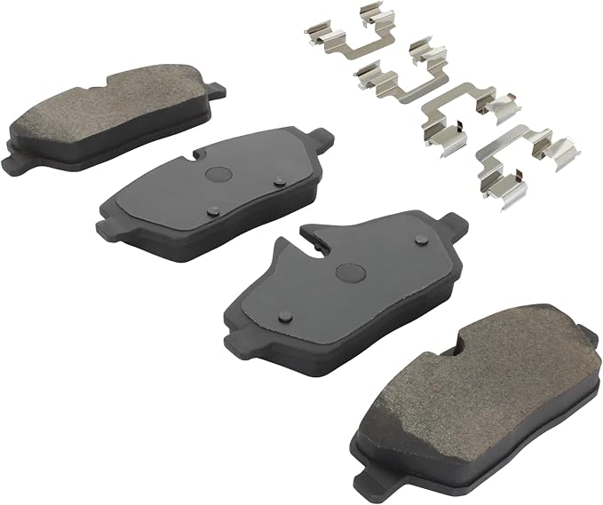 Premium Semi-Metallic Front Brake Pads Compatible - Image 2