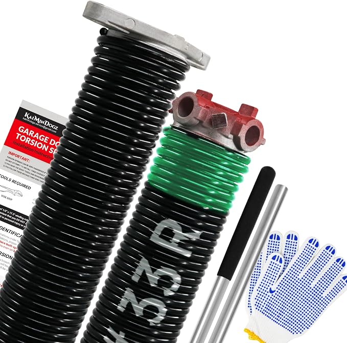 Pair of 1.75" Garage Door Torsion Springs Set by KaiMinDogzGarageDoorSpring
