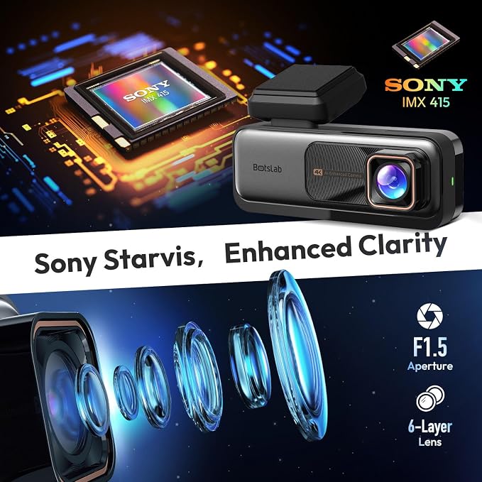 4K Dash Cam Front and Rear, 170° Ultra Wide Dashcam - Image 3