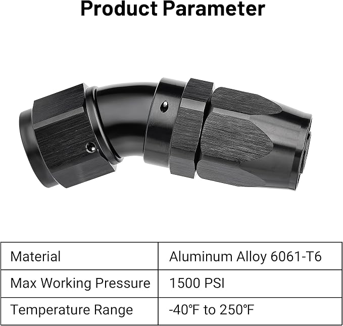 EVIL ENERGY 10AN 30 Degree One Piece Full Flow Hose End Fitting Swivel - Image 3