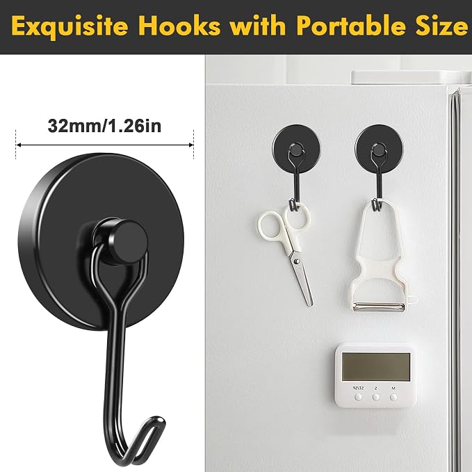 MIKEDE Strong Magnetic Hooks, 110LB Swivel Magnetic Hooks Cruise, Cruise Cabins - Image 3