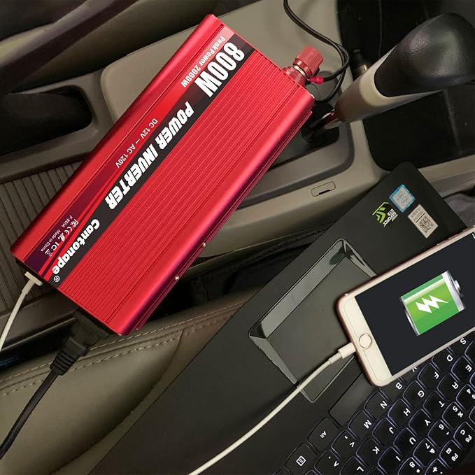 800 Watt Car Inverter DC 12V to 110V/120V AC Converter Power Inverter - Image 7
