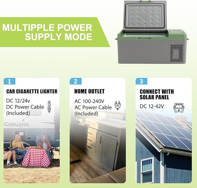 Alpicool Y15E Portable Fridge 12 Volt Car Refrigerator 17 Quart Freezer - Image 6