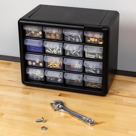 Akro-Mils 16-Drawer Plastic Drawer Storage Cabinet - Image 20