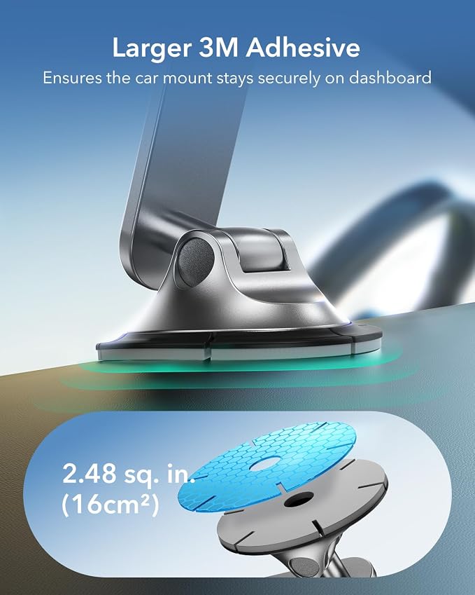 ESR for MagSafe Car Mount, Dashboard Magnetic Phone Holder for Car, 360° - Image 5