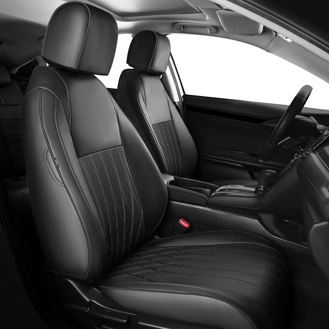 Seat Covers for Honda Civic Sedan EX-L, Sport 2016 2017 2018 2019 2020 2021 by FEINEPRO