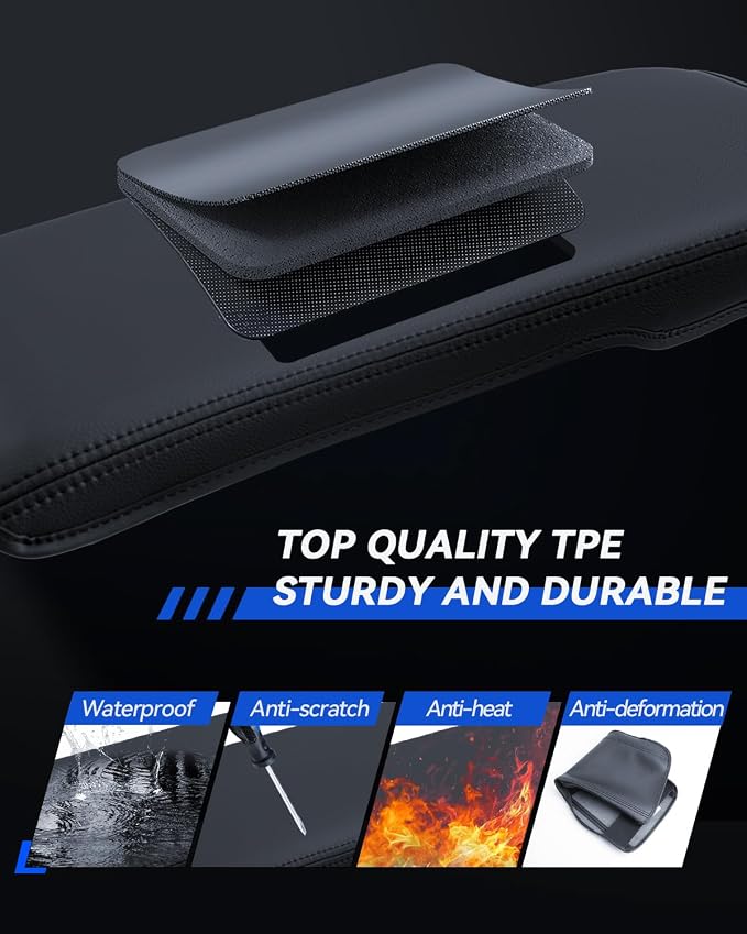 Armrest Cover for 2025 2026 Camry Accessories Center Console Middle Lid Pad - Image 6