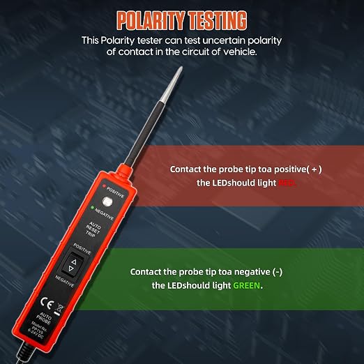Power Short Circuit Probe Tester, 6V-24V LED Test Light, Short-Circuit Tracking - Image 3