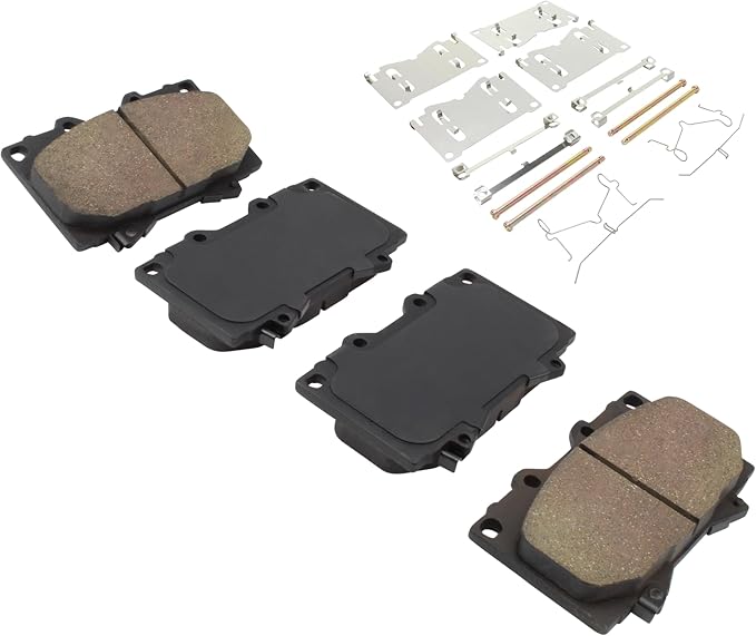 Premium Semi-Metallic Front Brake Pads Compatible - Image 2