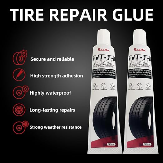 Tire Repair Glue 50ml, Rubber Cement Tire Repair, Tire Plug Glue, Tire Patch - Image 2