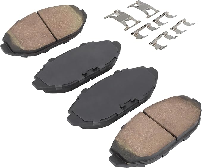 Premium Semi-Metallic Front Brake Pads Compatible - Image 2