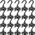 DIYMAG Black Magnetic Hooks, 50 LB Heavy Duty Magnet by DIYMAG
