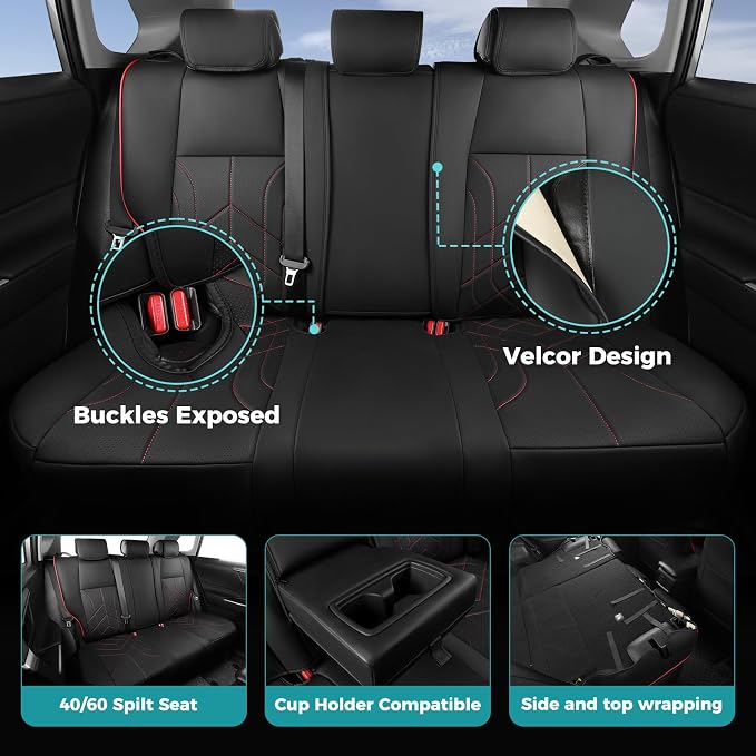 for Toyota RAV4 Seat Covers 2019 2020 2021 2022 2023 2024 2025 RAV 4 Prime & - Image 4