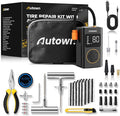 Flat Tire Repair Kit with Air Compressor 54 Pieces by AUTOWN