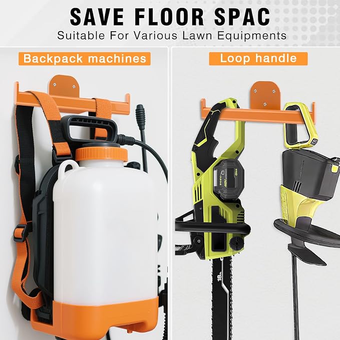Backpack Leaf Blower Hanger, Backpack Sprayer Wall Mount, Lawn Care Accessories - Image 2