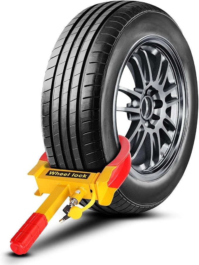 Flexzion Trailer Wheel Lock Anti Theft Wheel Clamp Lock by Flexzion