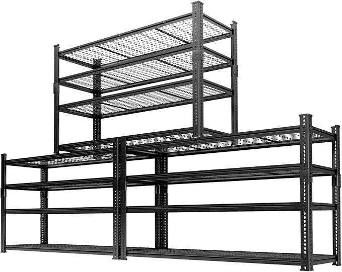 Storage Shelves 3PCS, Garage Shelving Heavy Duty 2640LBS Capacity, 4 Tier by Unknown