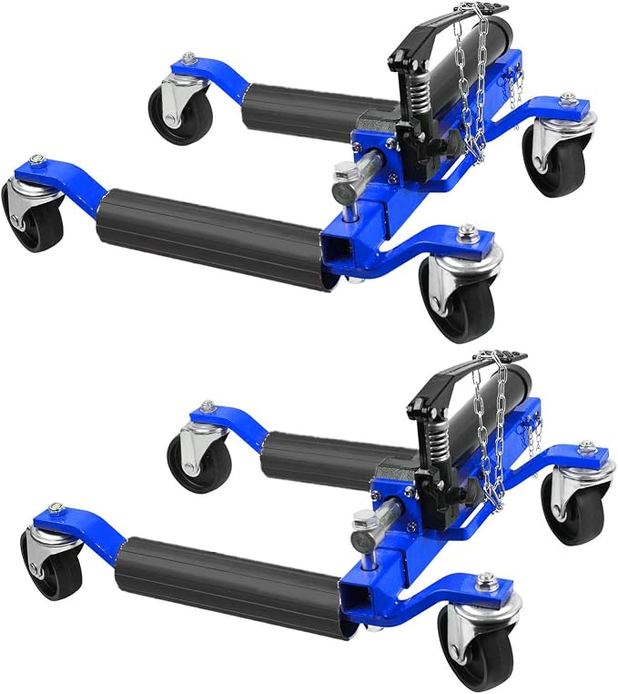 2 Pcs Car Wheel Dolly with Hydraulic Tire Jack, 1500LBS Capacity Trailer Dolly by GarveeTech