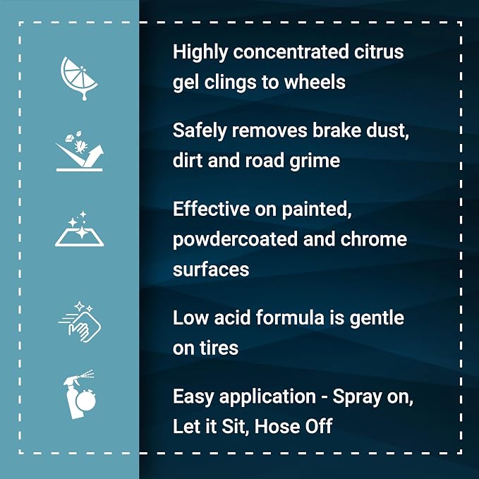 Platinum Wheel Sauce, All Surface Citrus Gel Wheel Cleaner - Image 3
