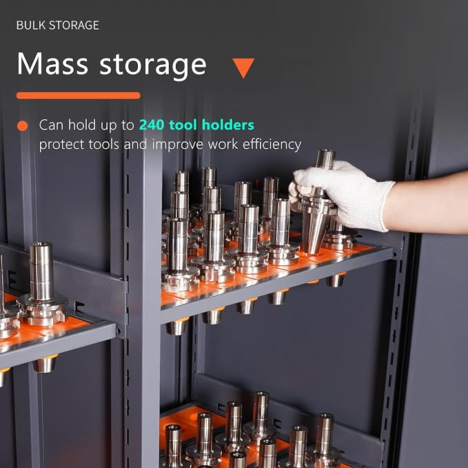 Large Capacity CNC Tool Storage Cabinet, Tool Holder Station Rack - Image 5