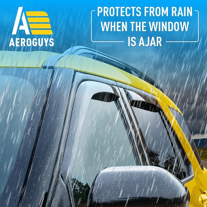 Extra Durable Window Deflectors in-Channel Window Visors Rain Guards Fit - Image 2