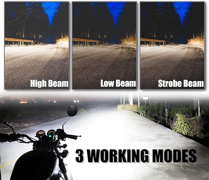 Motorcycle Driving Lights 12-60V 40W 3600LM LED Fog Lights - Image 3