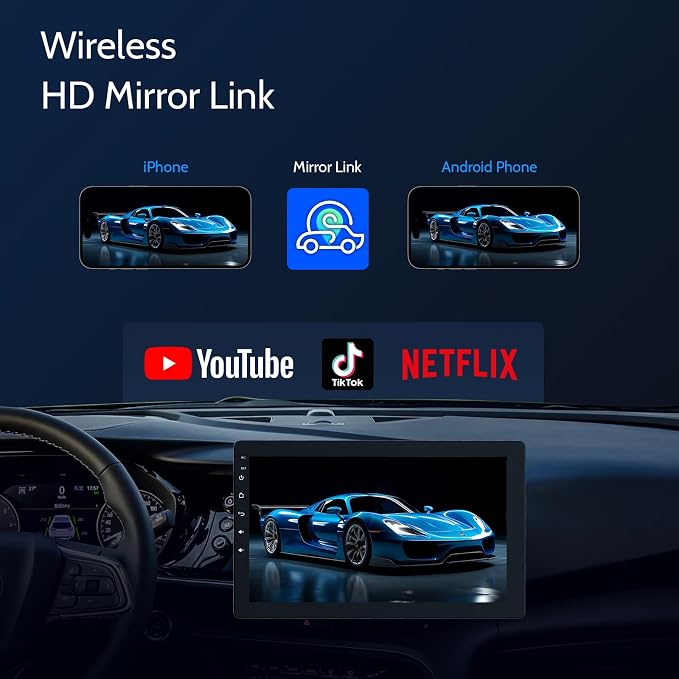 Single din Car Stereo, Rotatable Carplay Screen - Image 6