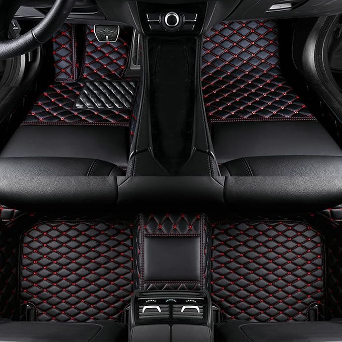 Custom Colors Car Floor Mats Black Pink by Unknown