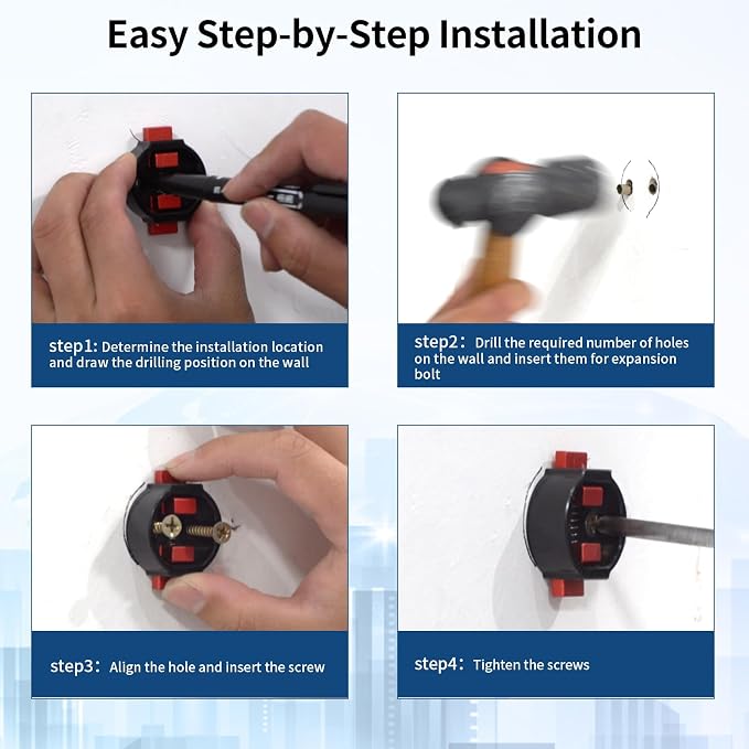 Mountain Bike Handlebar Wall Mount, Space-Saving & Easy Installation, Sturdy - Image 4