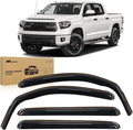 Nilight in-Channel Rain Guards for Toyota Tundra Crew Max 2007 2008 2009 2010 by Nilight