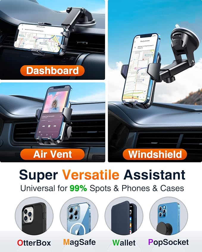 VANMASS 【85+LBS Strongest Suction & Military-Grade 2025 Ultimate Car Phone - Image 9