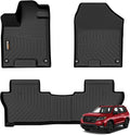 Binmotor-Floor Mats for Honda Passport 2019-2024 2025, 2 Rows Floor Liner TPE by VisittheBinmotor
