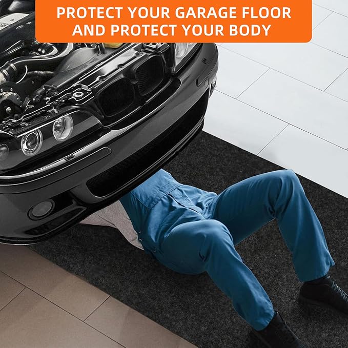 Garage mats for Floor, 8.5 x 6.6 Ft, Garage Floor mats for Under car, Oil Spill - Image 6